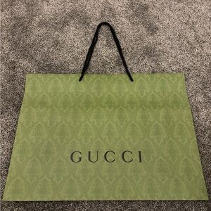 Gucci Olive Green Shopping Bag
